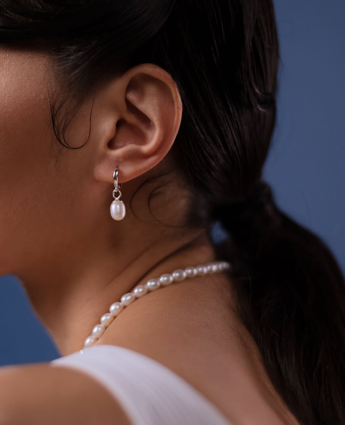 Pearl earring studs – Image 3